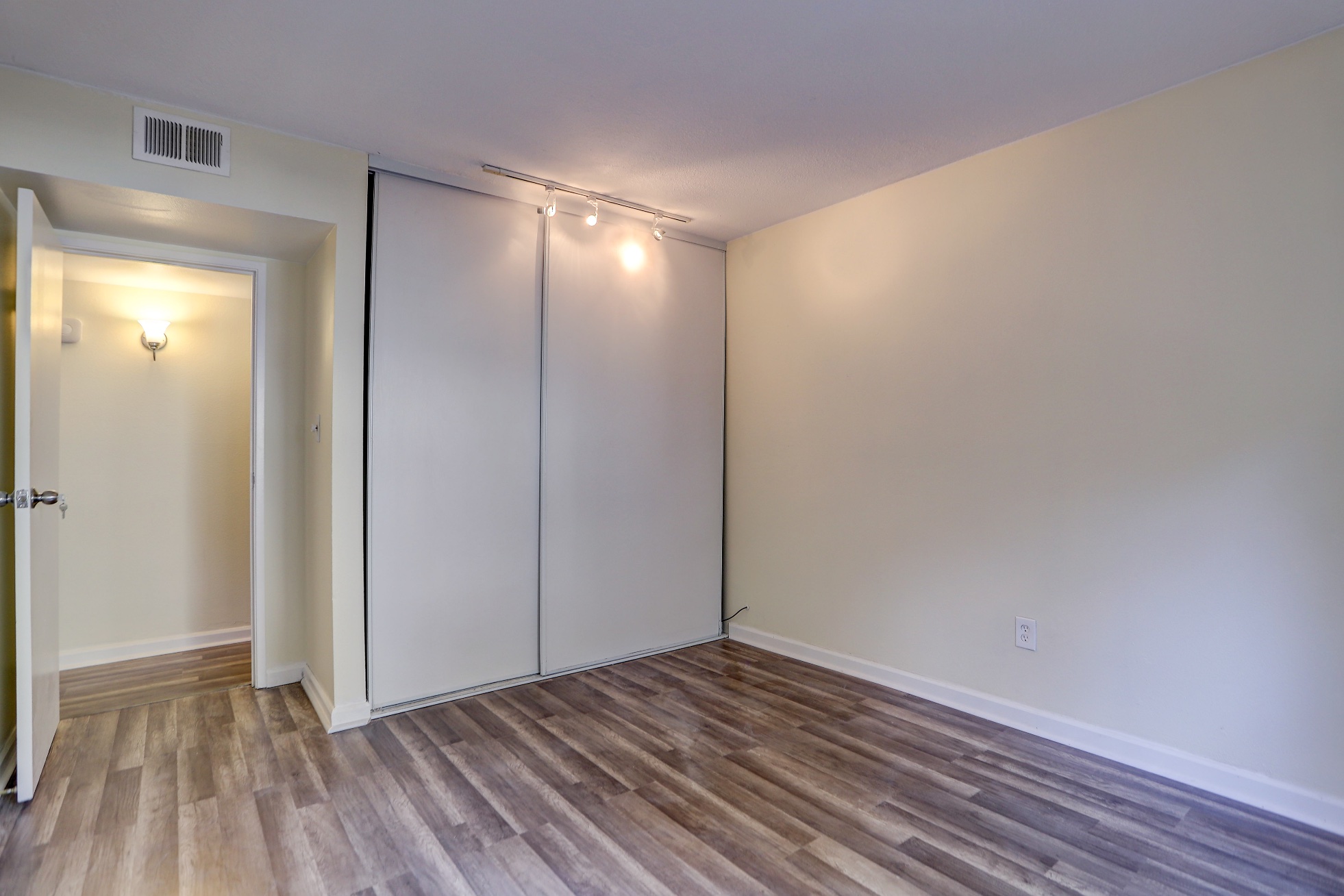 Bedroom with closet in Denver rental condo